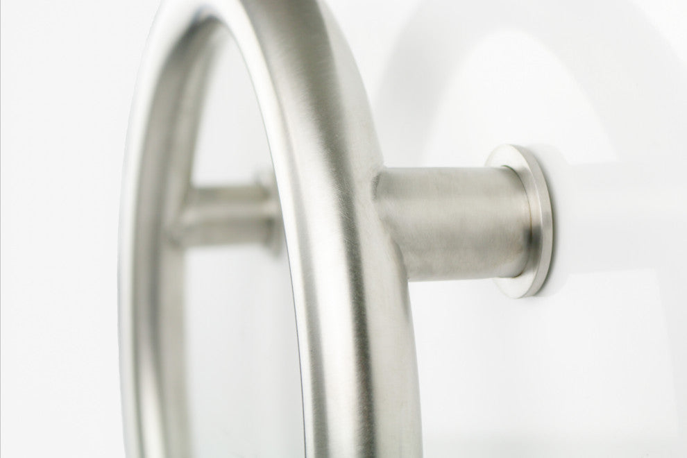 12" Huntington Shower Valve Grab Bar Front Mount, ADA Compliant, Satin