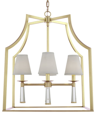 Crystorama Lighting Group 8864 Baxter 4 Light 22"W Chandelier - Aged Brass