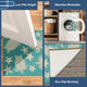 Esencia Turtle And Stars Indoor/Outdoor Mat, Aqua, 2'5" X 3'11"