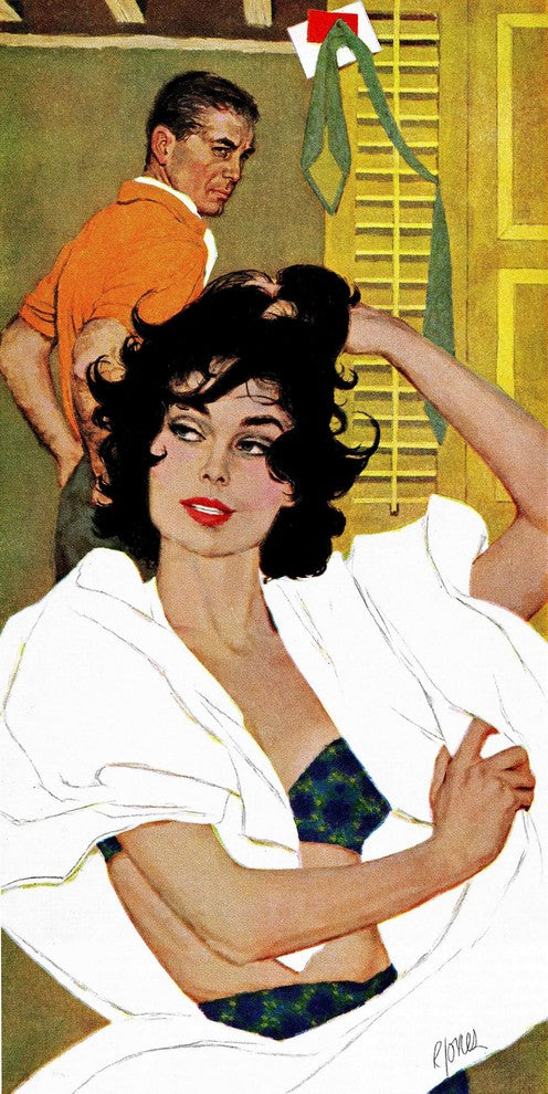 "The Husband Hunter" Painting Print on Wrapped Canvas