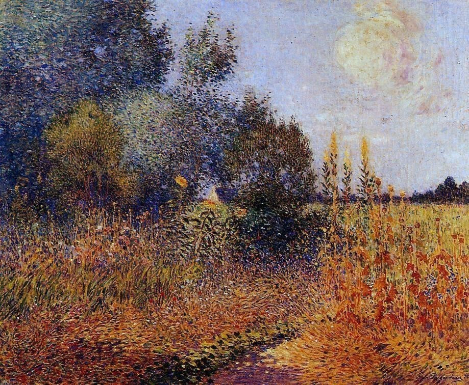 Ferdinand Du Puigaudeau Flower Garden at Kervaudu Wall Decal Print