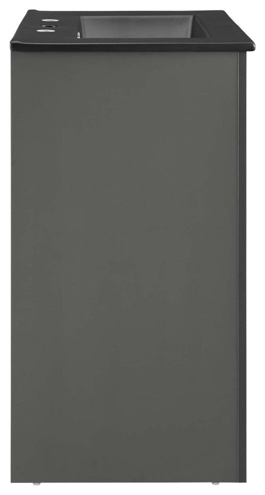 Maybelle 24" Bathroom Vanity - Gray Black