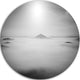 Sandstone Hills And Peaks In Fog, Landscape Round Metal Wall Art, 11"