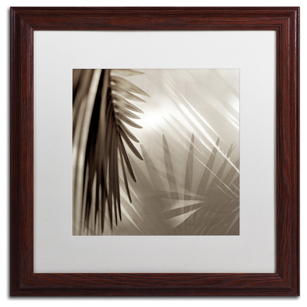 Alan Blaustein 'Florison 55' Art, Wood Frame, White Mat, 16x16