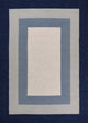 HomeRoots 6' x 9' UV treated Polypropylene Slate or Navy Area Rug