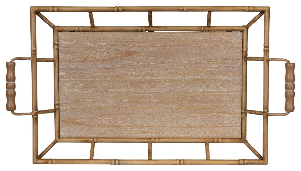 Tropical Wooden Bamboo Tray