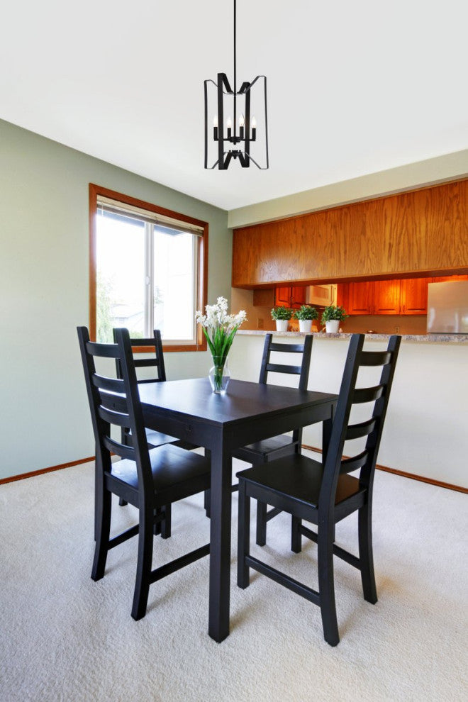 Henry 4-Light Pendant, Black
