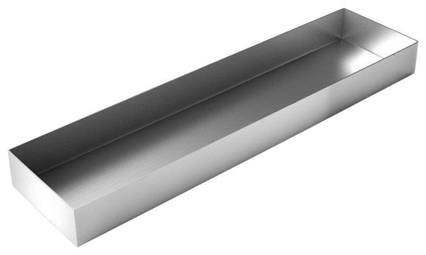 Geo Wide Planter Box, Stainless Steel