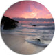 White Waters At Guincho Beach Cascais, Seascape Disc Metal Artwork, 23"