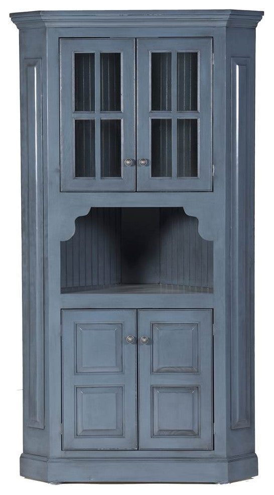 Eagle Furniture 43" West Winds Corner Buffet Accent Console, Khaki Green