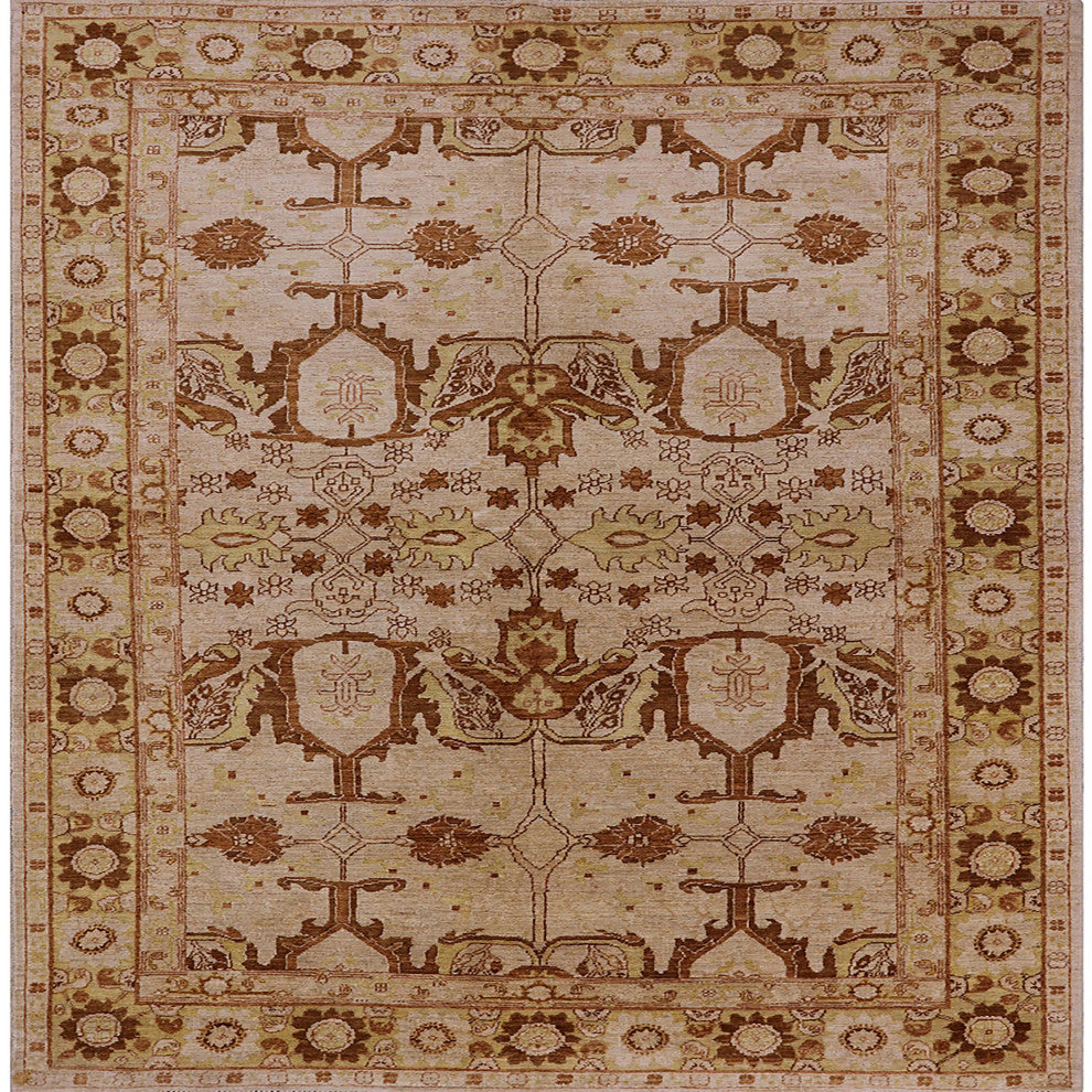 Ahgly Company Indoor Square Mid-Century Modern Area Rugs, 8' Square