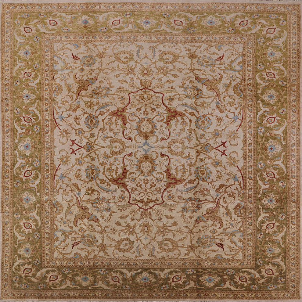 Ahgly Company Indoor Square Mid-Century Modern Area Rugs, 5' Square