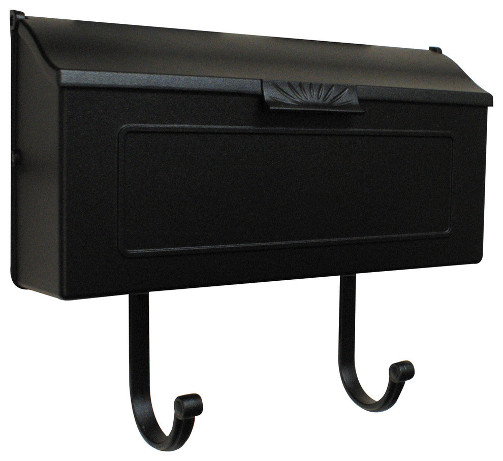 Horizon Horizontal Mailbox, Black