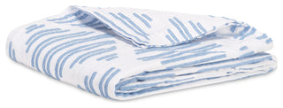 Coast Bluffs Coverlet, Sky, Queen