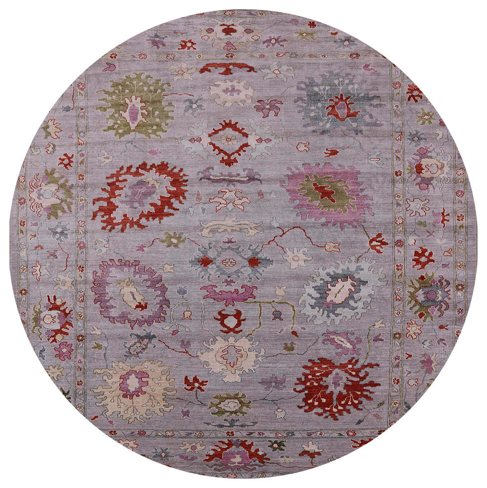 Ahgly Company Indoor Round Mid-Century Modern Area Rugs, 4' Round