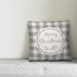 Snowflake Pattern 20"x20" Throw Pillow
