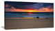 "Dramatic Colorful Sky Over Beach" Seashore Wall Art, 32"x16"