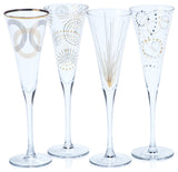 Festivity Champagne Flutes, Set of 4