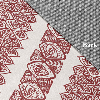 Central Comb Rug, Orange, 4'x6'