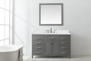 Valentino 54" Single Vanity, Gray