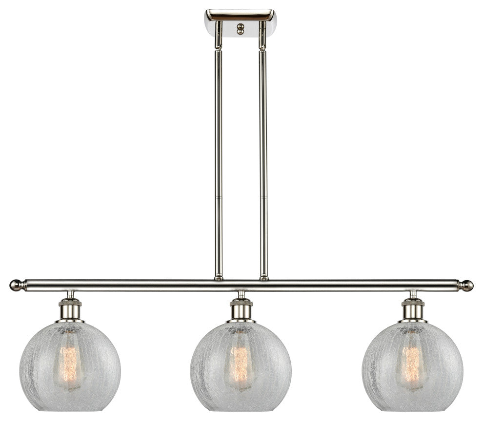 Innovations Lighting 516-3I-PN-G125-8 Athens 3 Light 36" Island Light