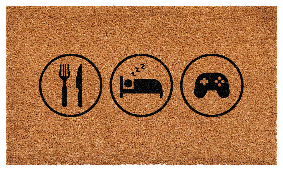 Calloway Mills Eat Sleep Games Doormat , 30"x48"