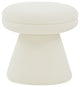 Safavieh Couture Gisella Boucle Ottoman, Ivory