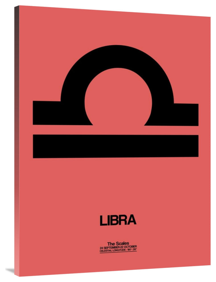 "Libra Zodiac Sign Black" Fine Art Print