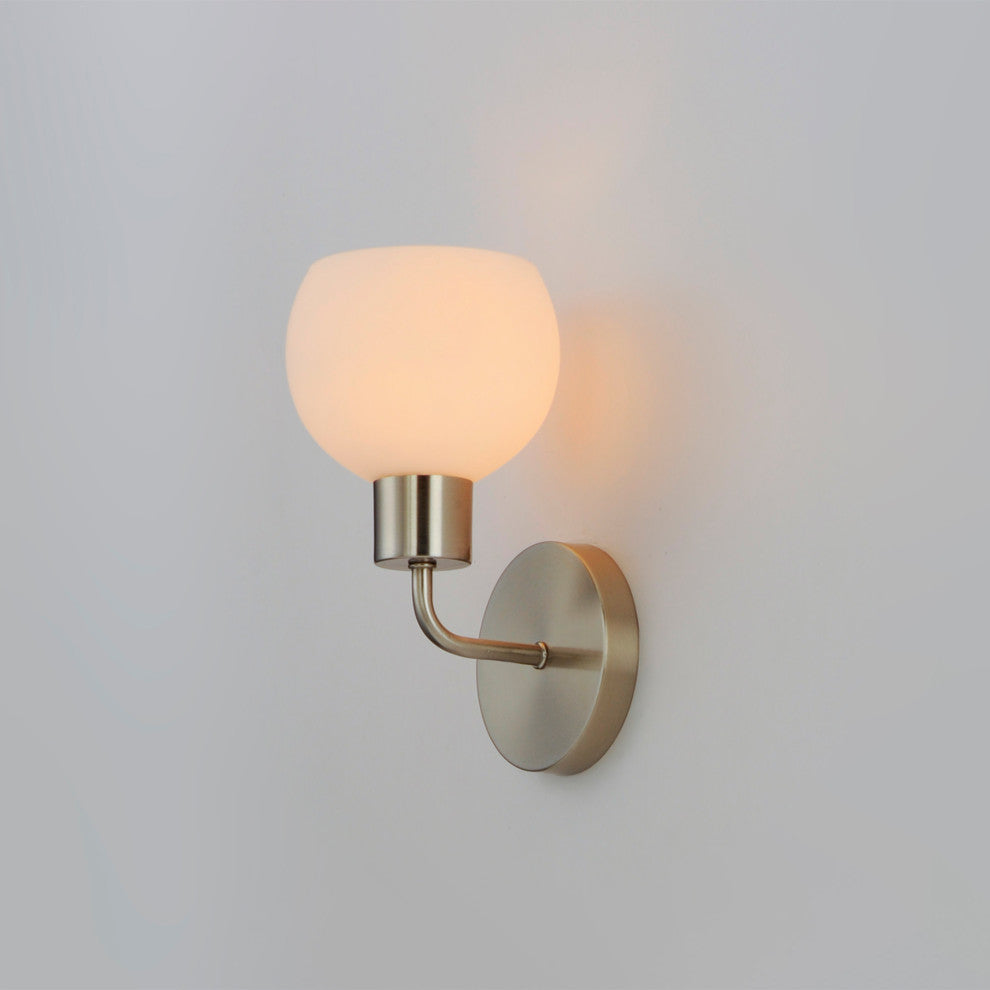 Maxim 11271SW Coraline 11" Tall Bathroom Sconce - Satin Nickel