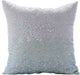 Blue Decorative Pillow Covers 18"x18" Silk, Frozen Sparkles