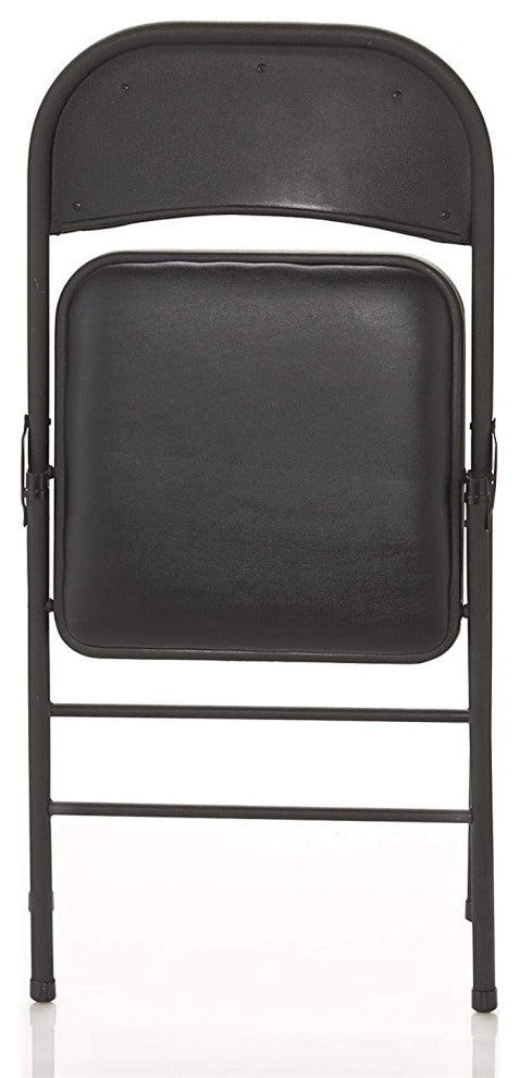 Durable Vinyl, Black (2-pack) Folding Chairs