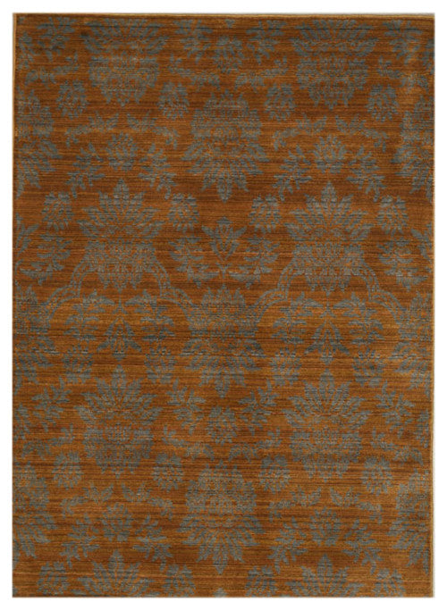 Brown Transitional Floral Himalaya Area Area Rug