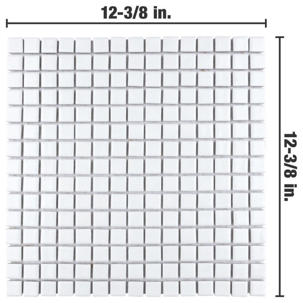 Hudson Edge White Porcelain Floor and Wall Tile