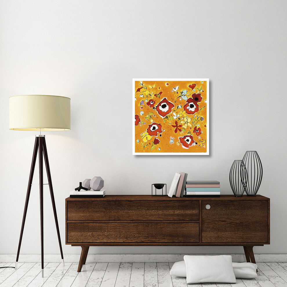 "Fleur Amusement" Digital Paper Print by Shirley Novak, 32"x32"