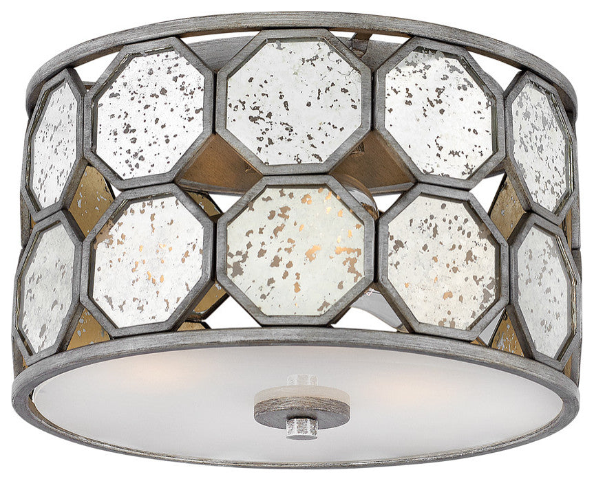 Hinkley Lara Medium Flush Mount, Brushed Silver