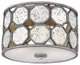 Hinkley Lara Medium Flush Mount, Brushed Silver