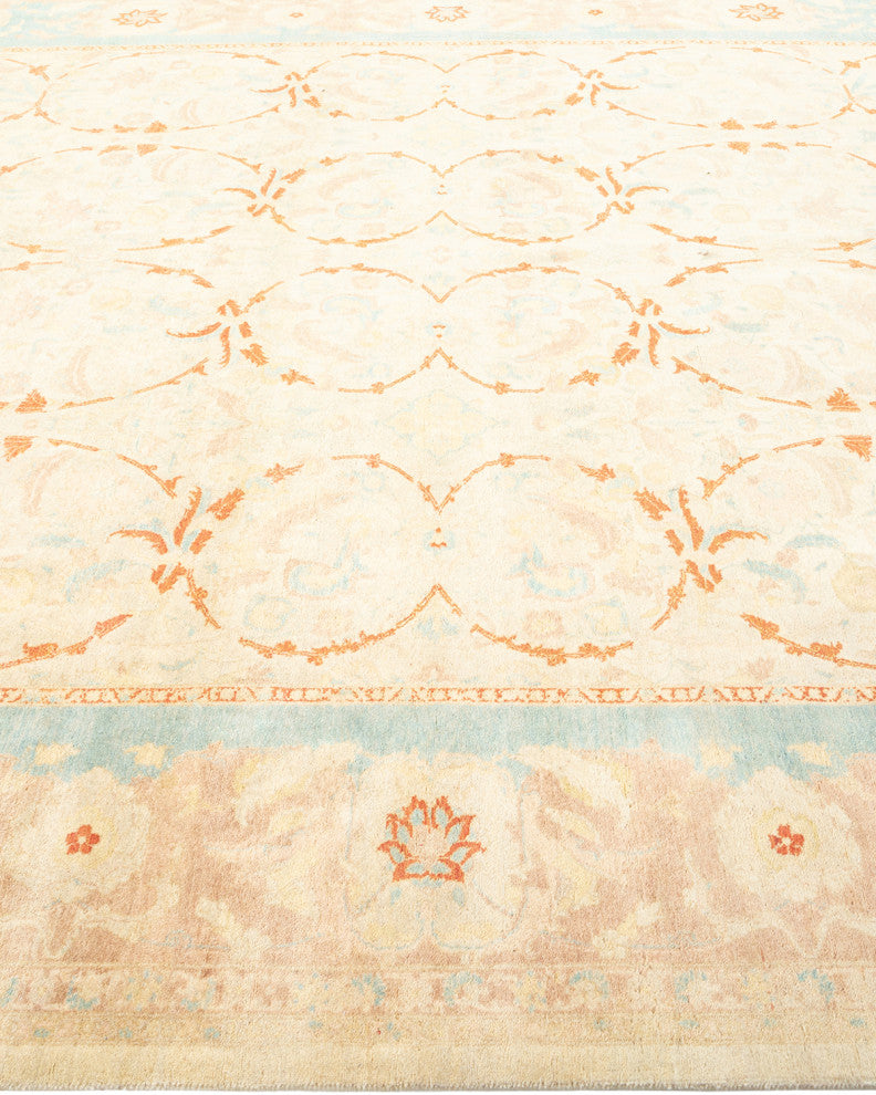 Alexandria, One-of-a-Kind Hand-Knotted Area Rug Ivory, 8'3"x10'9"