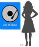 "Stay On Track Vinyl Poster 2" Fine Art Print