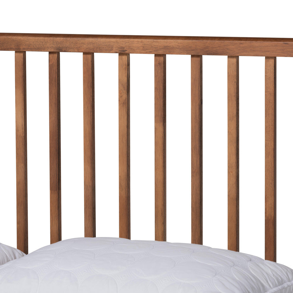 Neilan Modern Brown Finished Wood King Size Platform Bed