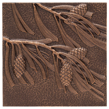 Pinecone Wall Decor, Antique Copper