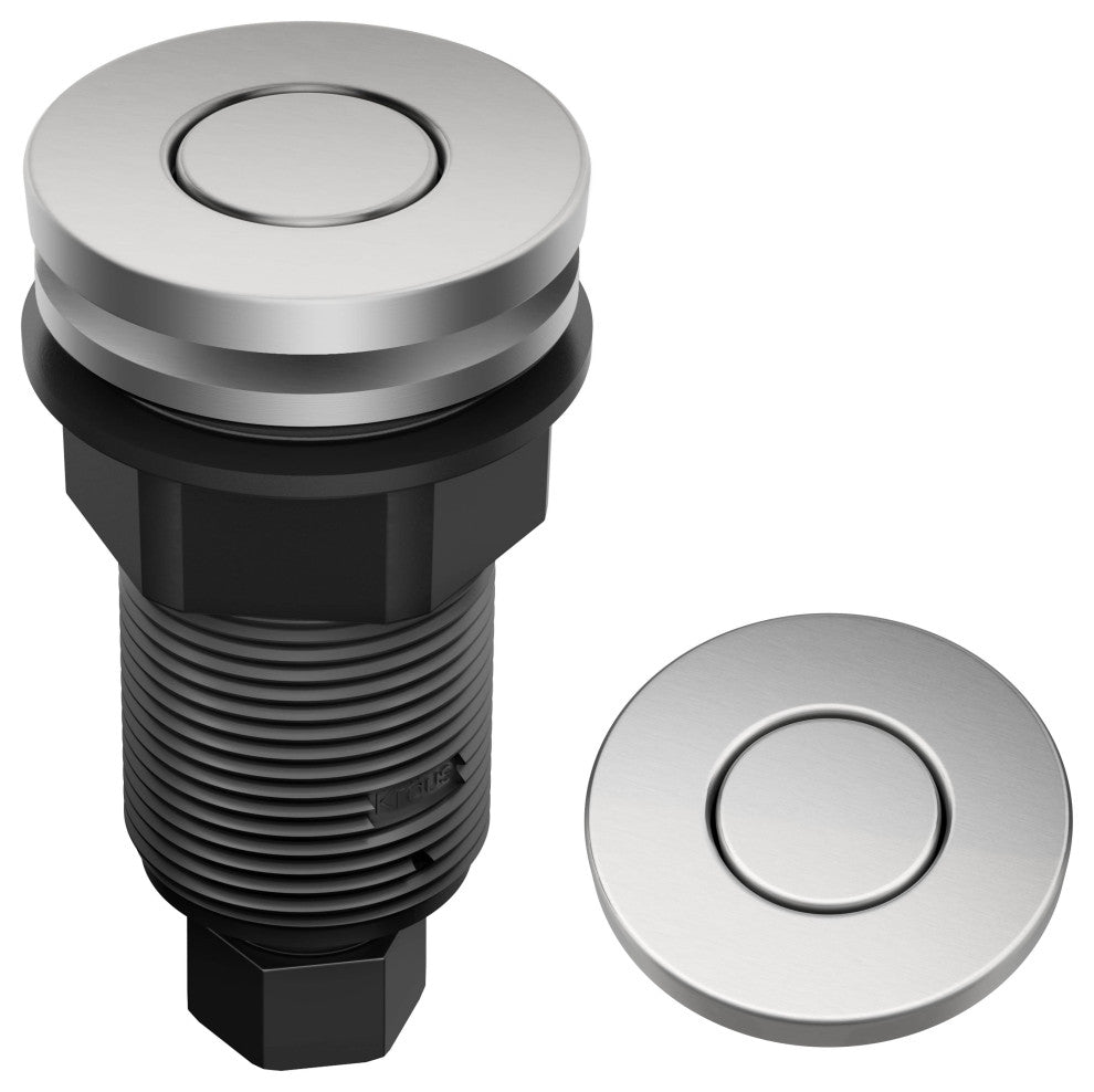 KRAUS Garbage Disposal Air Switch Kit 2 Flat Push Buttons SFS, Kwda-200sfs