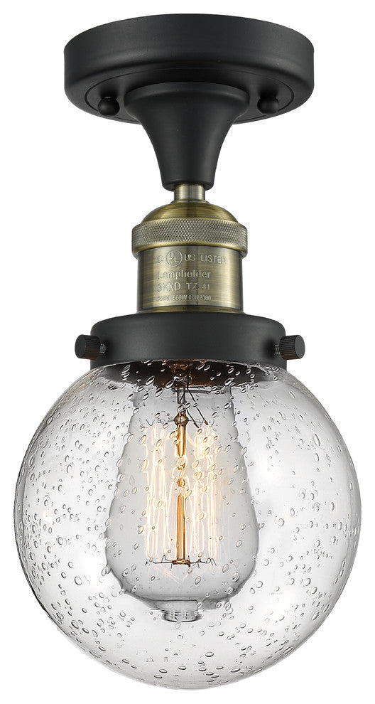 Innovations Lighting 517-1Ch-Bab-G204-6 1 Light 6" Semi-Flush Mount