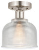 Innovations 616-1F-SN-G412 1 Light 5.5" Flush Mount, Brushed Satin Nickel