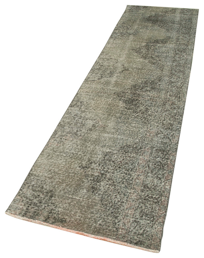 Rug N Carpet - Handwoven Turkish 2' 4" x 9' 7" Over-dyed Floor Runner Rug