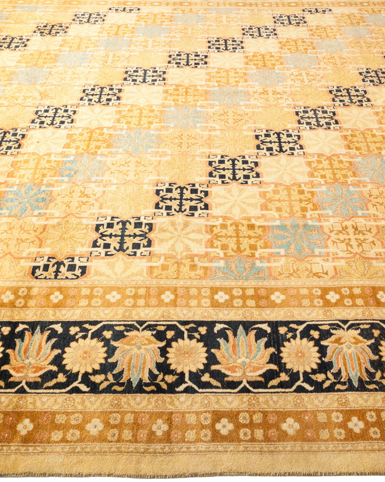 Camila, One-of-a-Kind Hand-Knotted Area Rug Ivory, 9'1"x11'10"