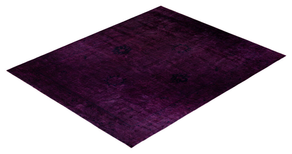 Vibrance, One-of-a-Kind Hand-Knotted Area Rug Purple, 12'0"x14'5"