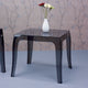 Compamia Queen Side Table, Transparent Black