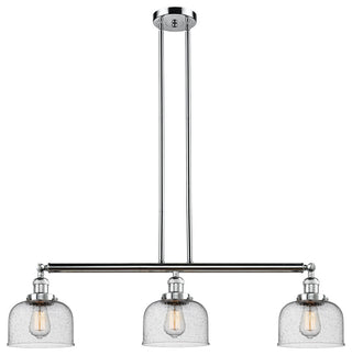 Bell 41", Stem Island Light, Polished Chrome, Seedy Shade