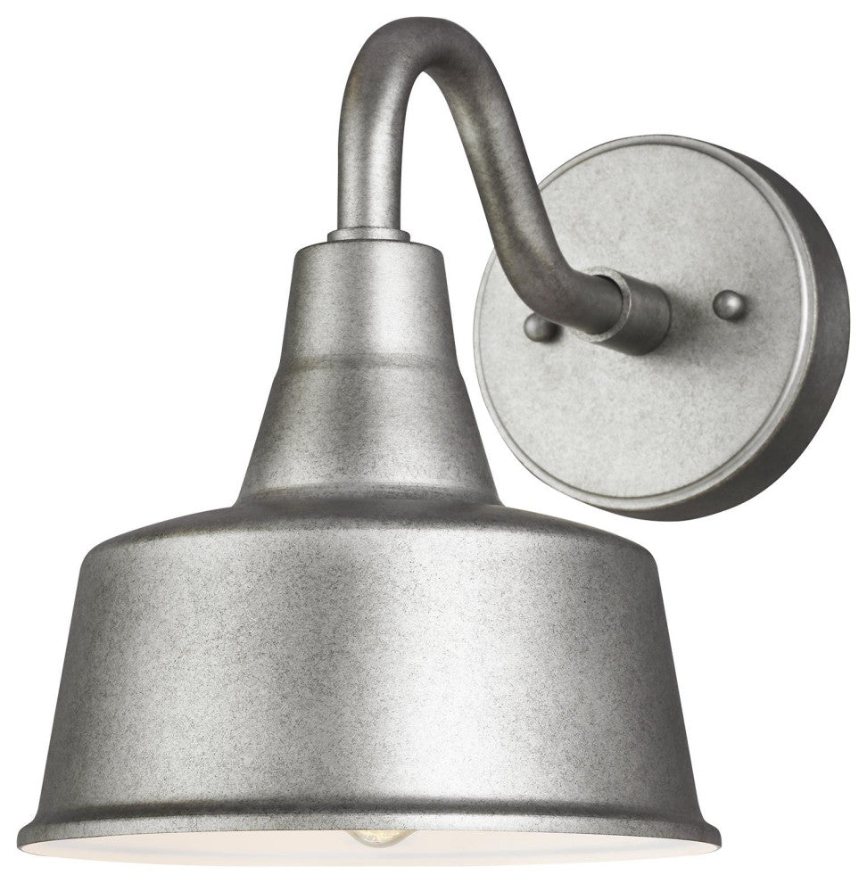 Barn Light Small 1-Light Outdoor Wall Lantern, Weathered Pewter