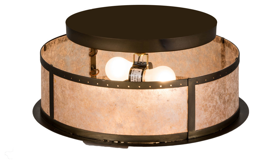16W Smythe Craftsman Flushmount